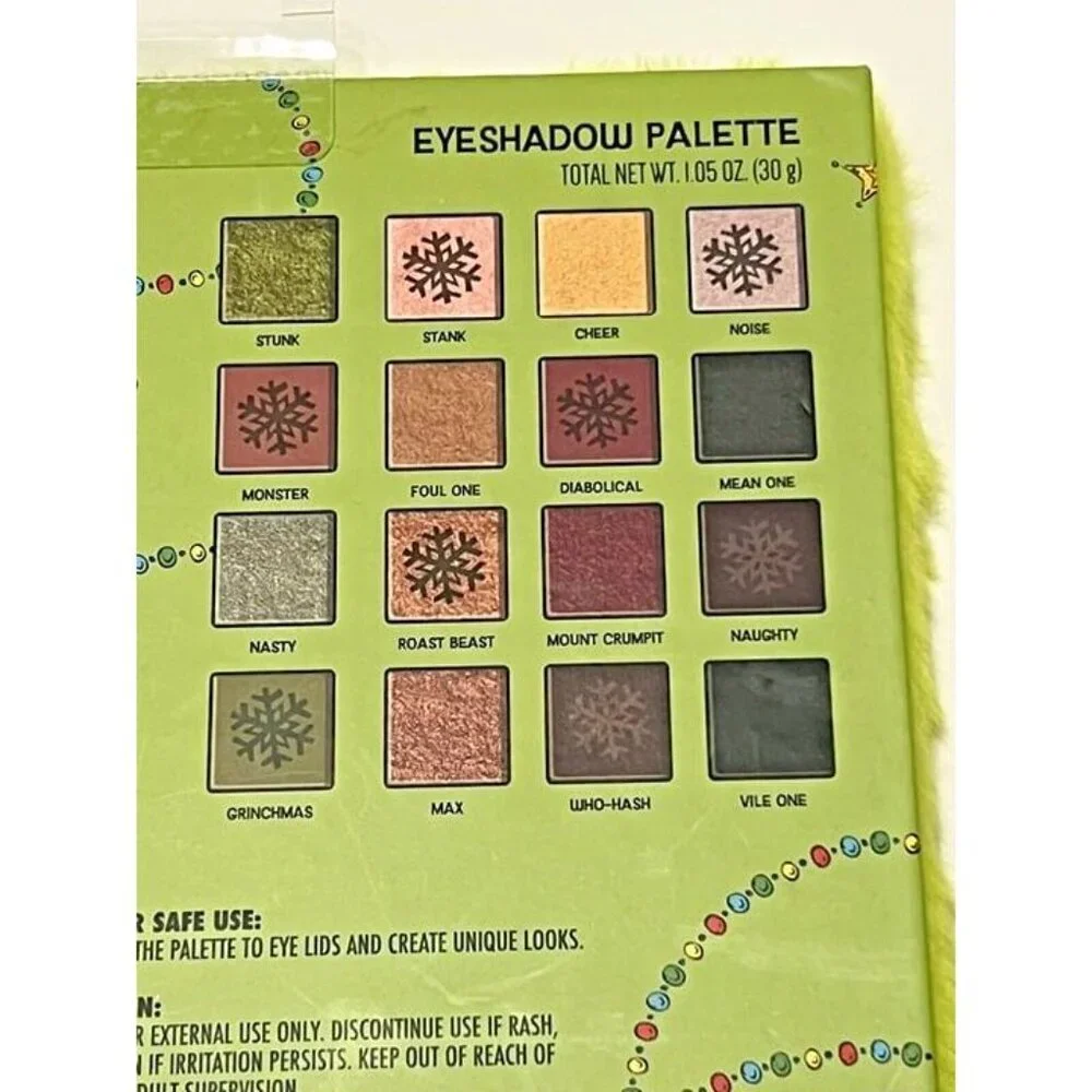 Taste Beauty grinch eyeshadow